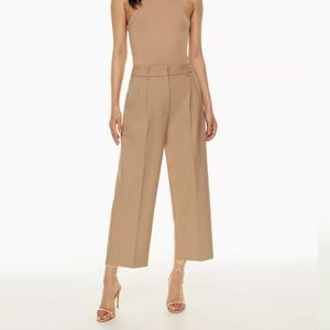 Rosy Red Effortless Crop Aritzia pants